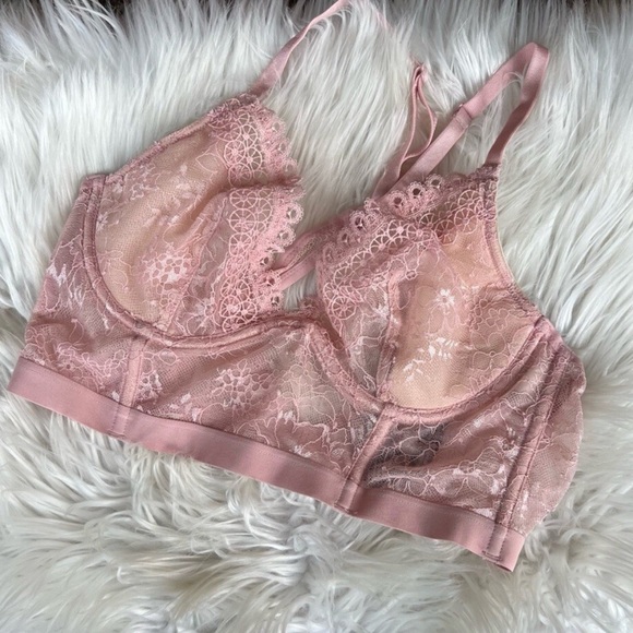 Victoria's Secret Pink Lace Bralette Top - Picture 2 of 4